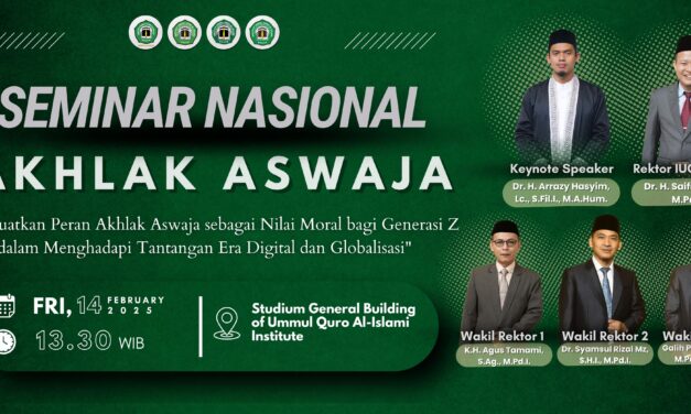 Seminar Nasional “Menguatkan Peran Akhlak Aswaja sebagai Nilai Moral bagi Generasi Z dalam Menghadapi Tantangan di Era Digital & Globalisasi”