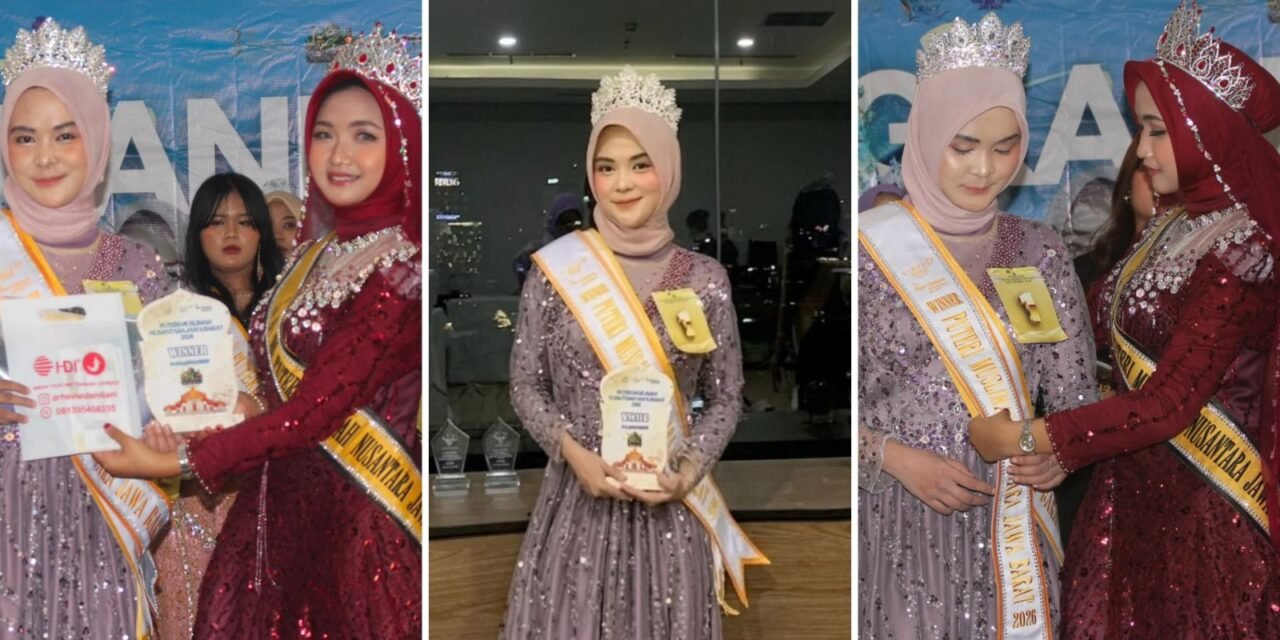 Mahasiswi BKPI Institut Ummul Quro Al-Islami Raih Gelar Winner Puteri Muslimah Nusantara Jawa Barat 2026