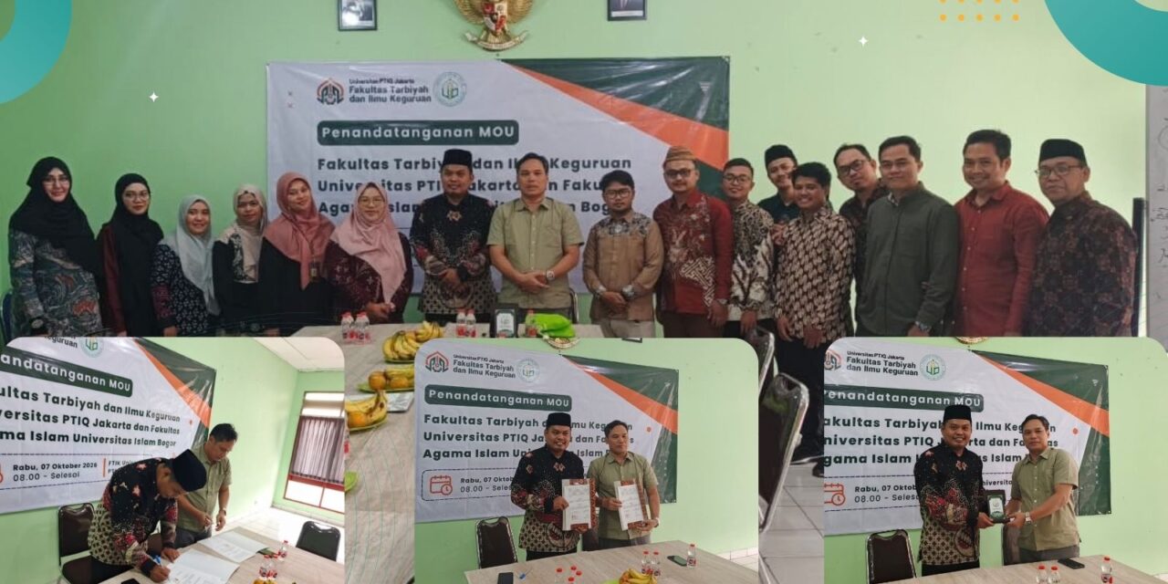 Tingkatkan Mutu Tridharma dan Penguatan Kelembagaan, FAI Universitas Islam Bogor dan FTIK Universitas PTIQ Jakarta Resmi Jalin Kerja Sama Strategis